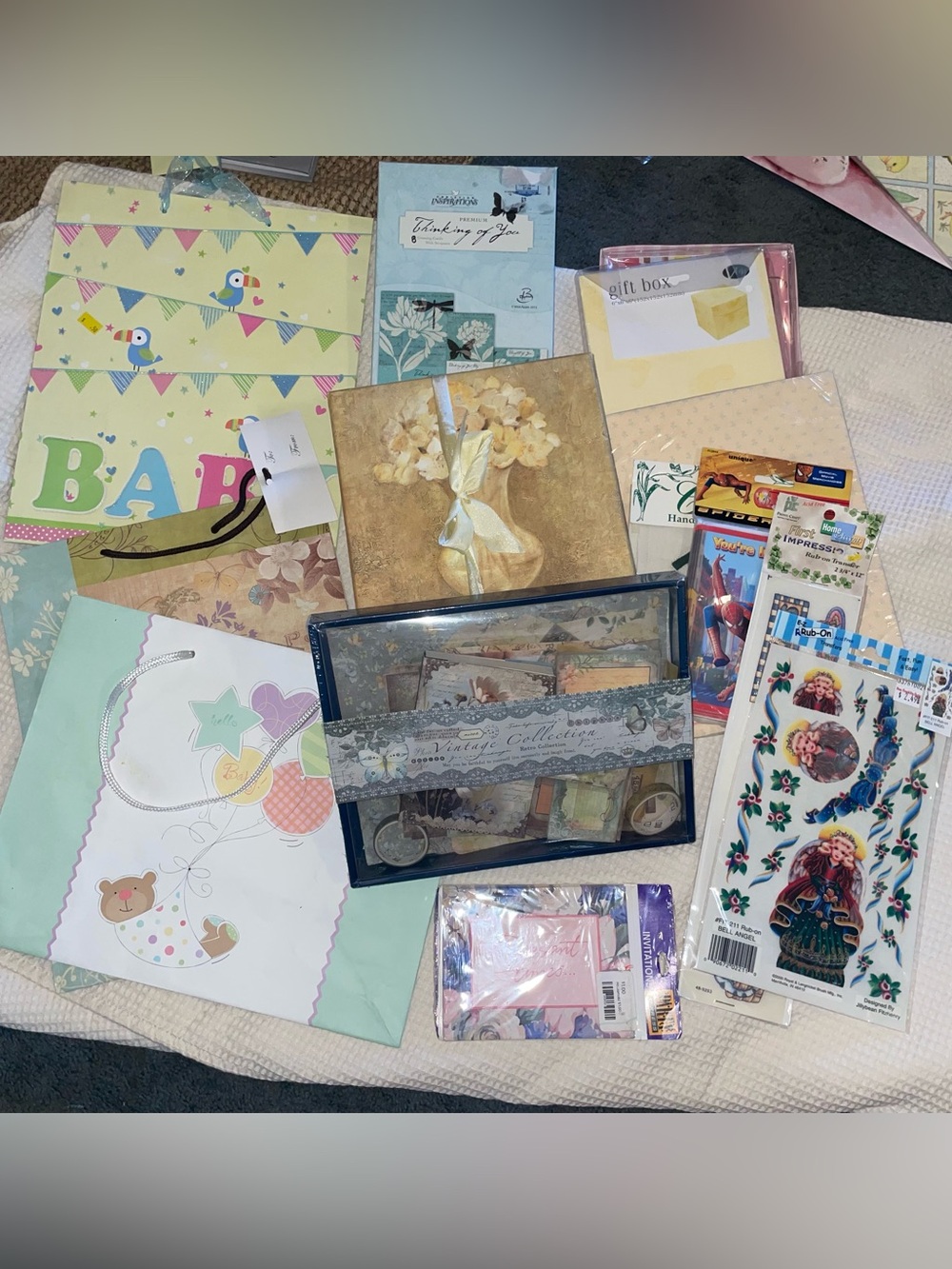 100+ pieces/ Bundle of Gift Cards/Stationary Sets,NOS Vtg, w/ surprise xtras!
